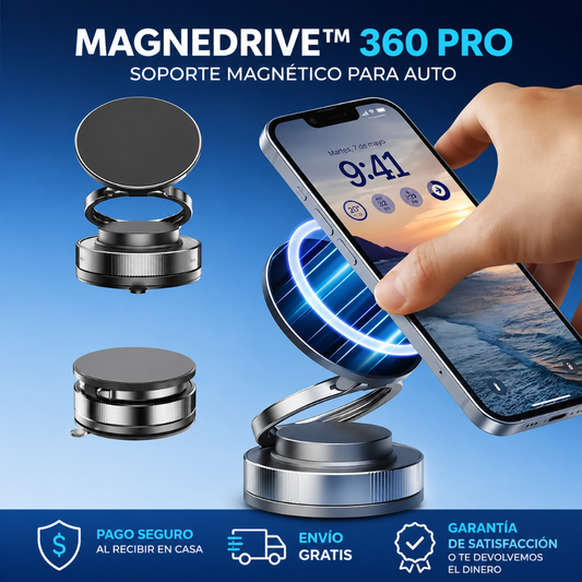 MAGNEDRIVE™ 360 Pro – Soporte Magnético para Auto
