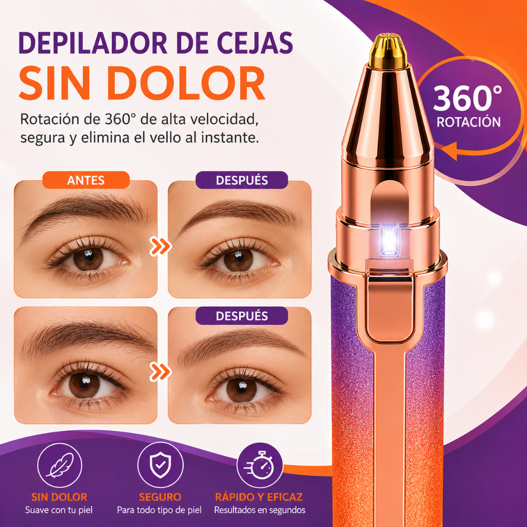 FaceSmooth™ 2 en 1 | Depilador Facial de Precisión