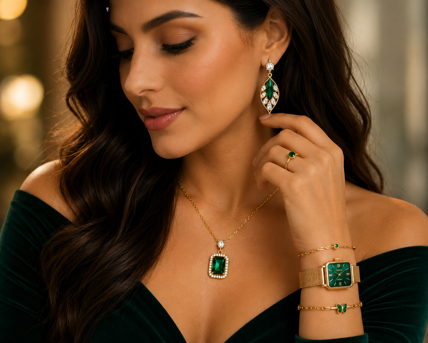 💎 Set de Joyería y Reloj Galety™ – Elegancia que Roba Miradas