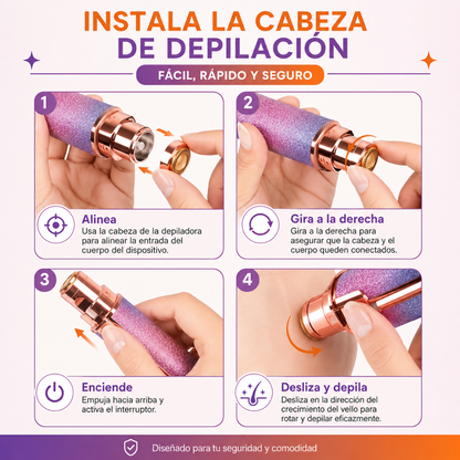 FaceSmooth™ 2 en 1 | Depilador Facial de Precisión
