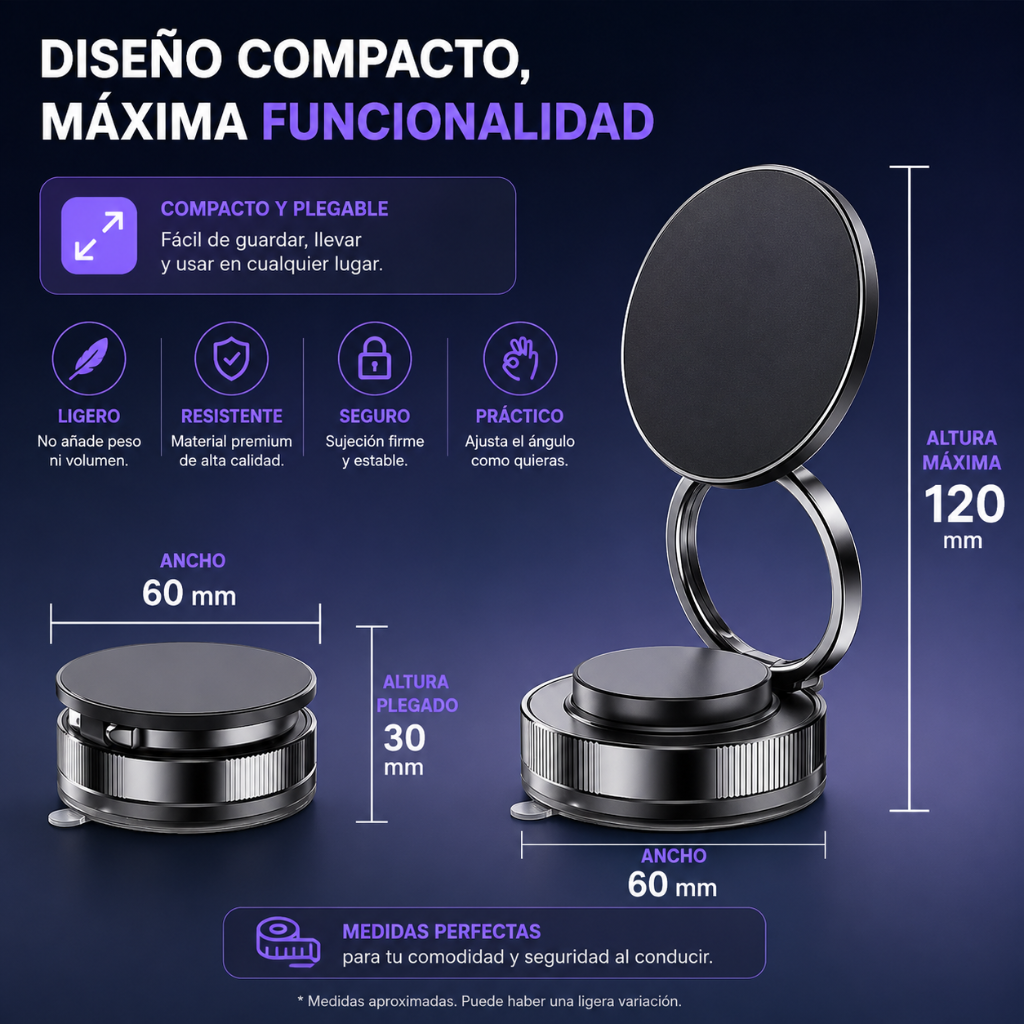 MAGNEDRIVE™ 360 Pro – Soporte Magnético para Auto