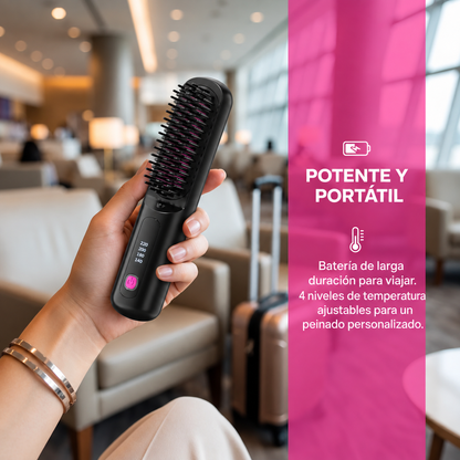 GlowHair™ – Cepillo Alisador Inteligente