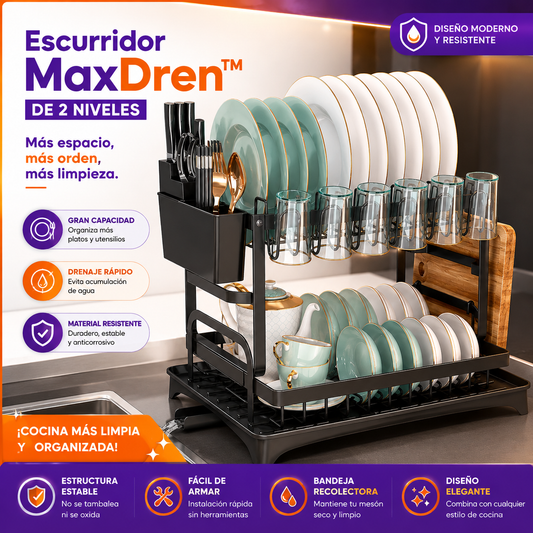 Escurridor MaxDren™ de 2 Niveles